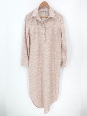 Coolibar Upf 50 Maxi Dress Swimsuit Cover-up Pullover Beach Resort Pool Vacation